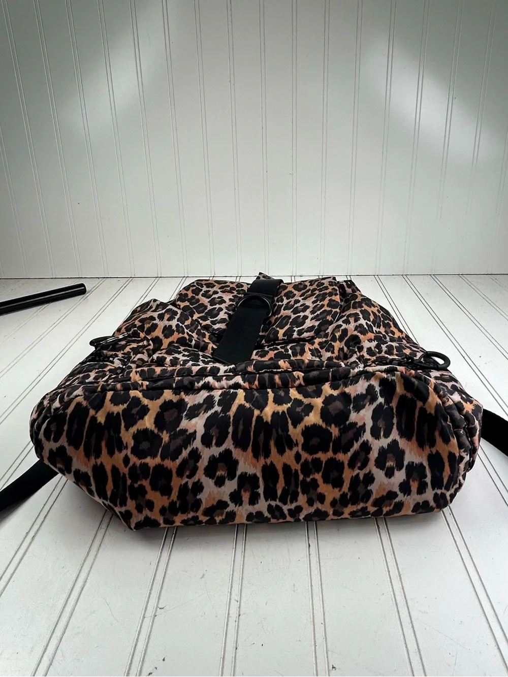 Topshop Chic Vintage Y2K Leopard Print Nylon Streetwear Backpack Women’s